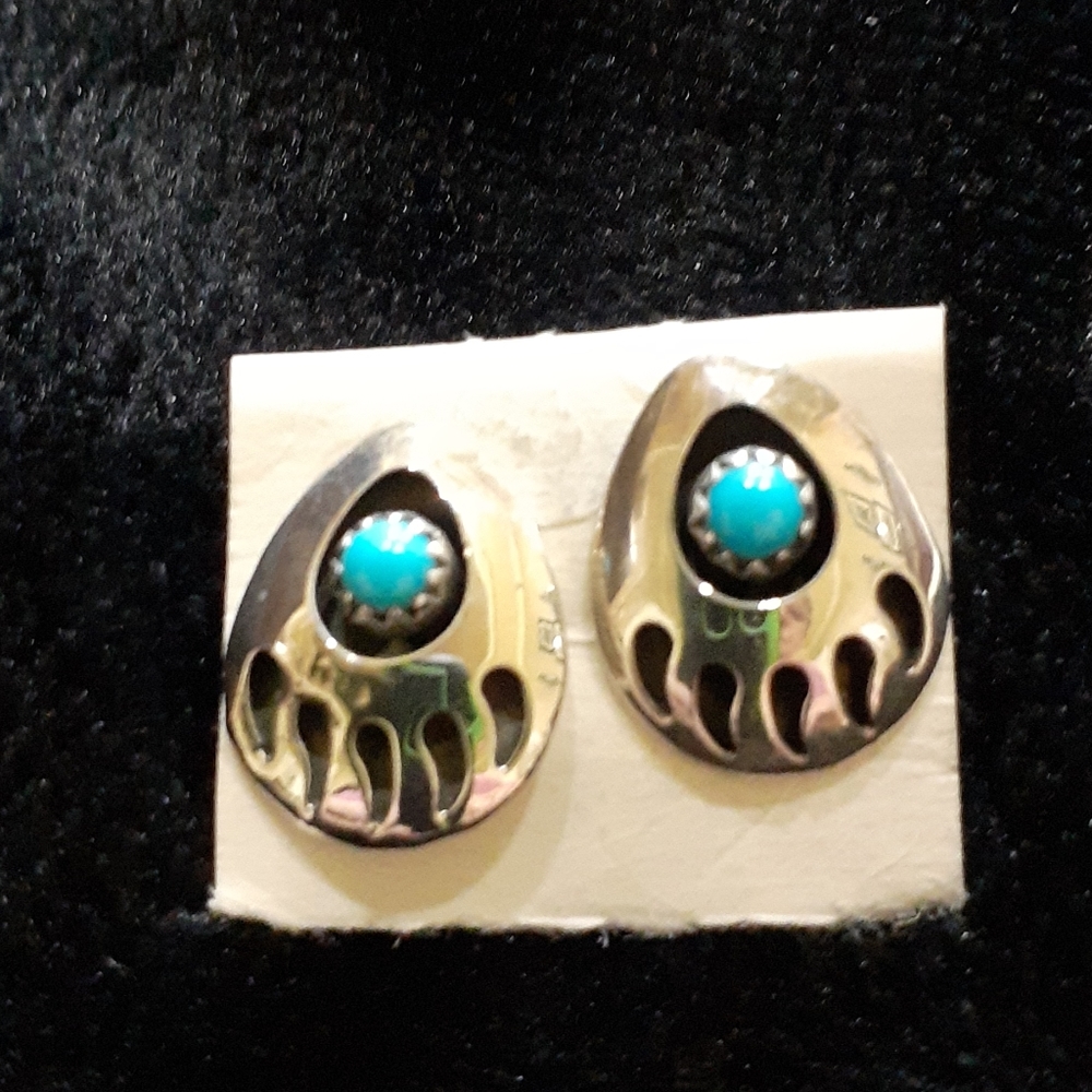 Silver and Turquoise Earrings